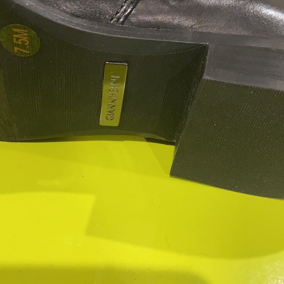 NWT Gianni Bono tall leather black boots. New in box - Picture 6 of 10